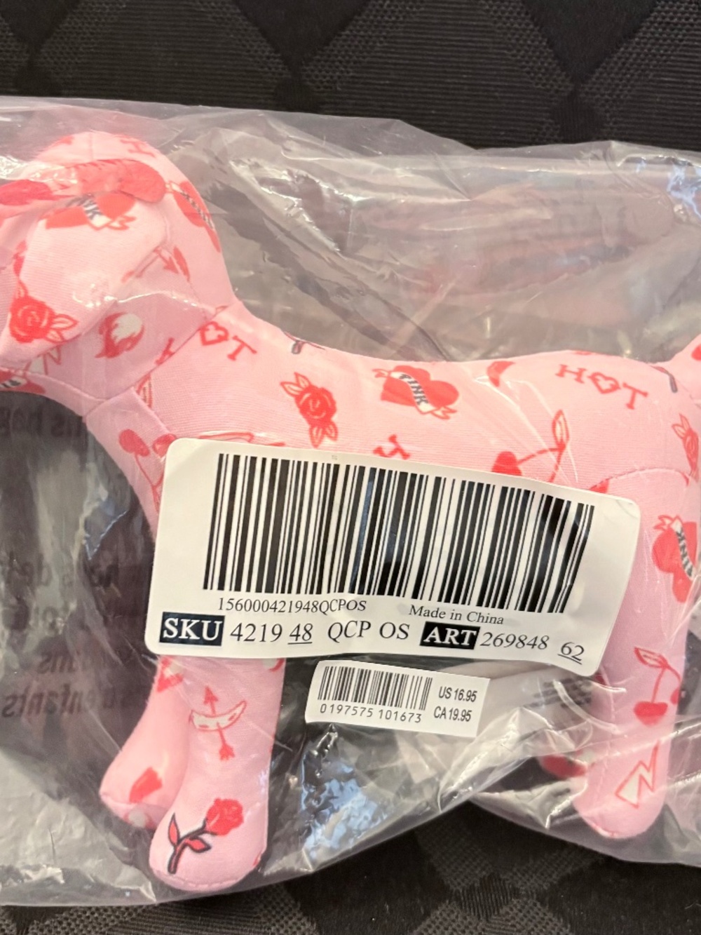 VS PINK Stuffed Mini Dog